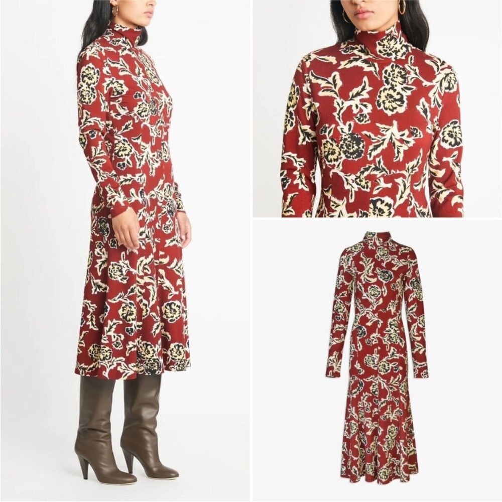 New Tanya Taylor Women's Red Thea Dress‎